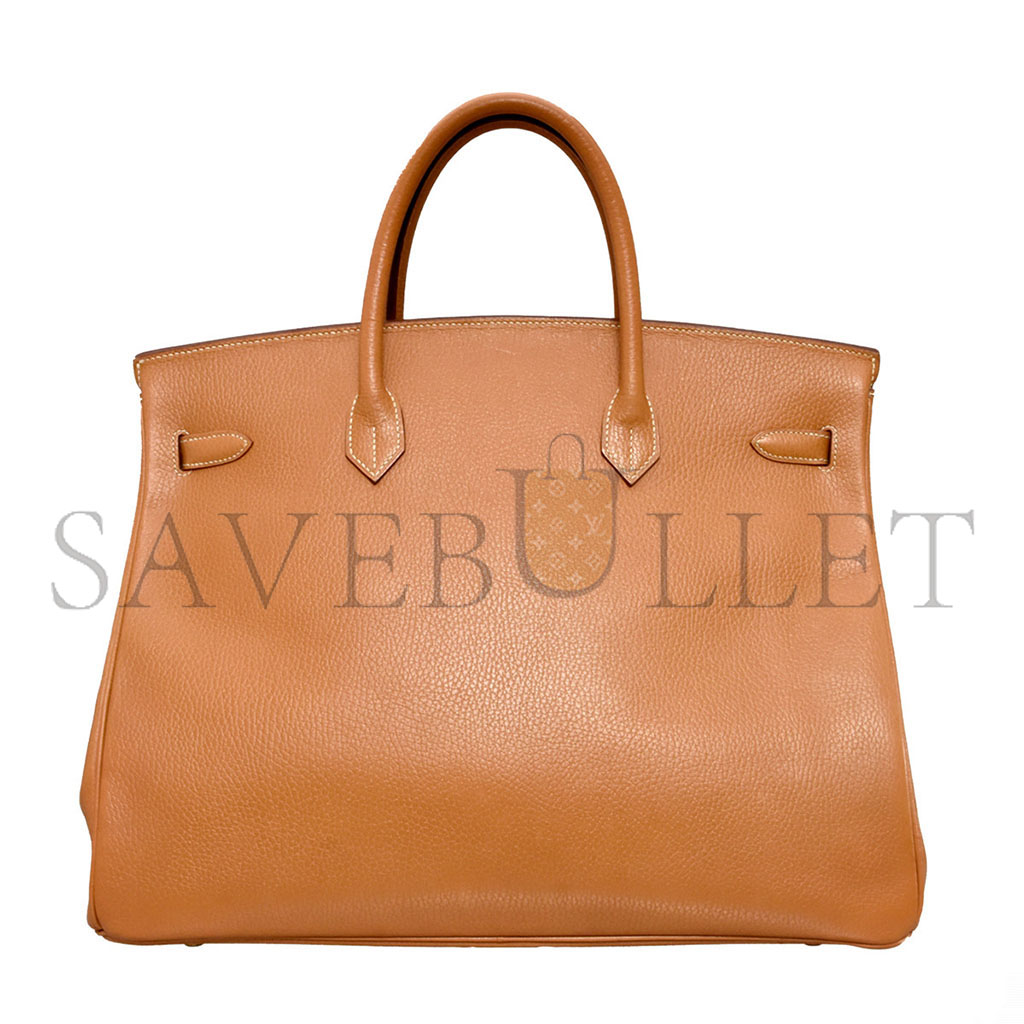 h**mes birkin 40 togo leather G01den brown gold buckle h028352ck03 (40*30*21cm)